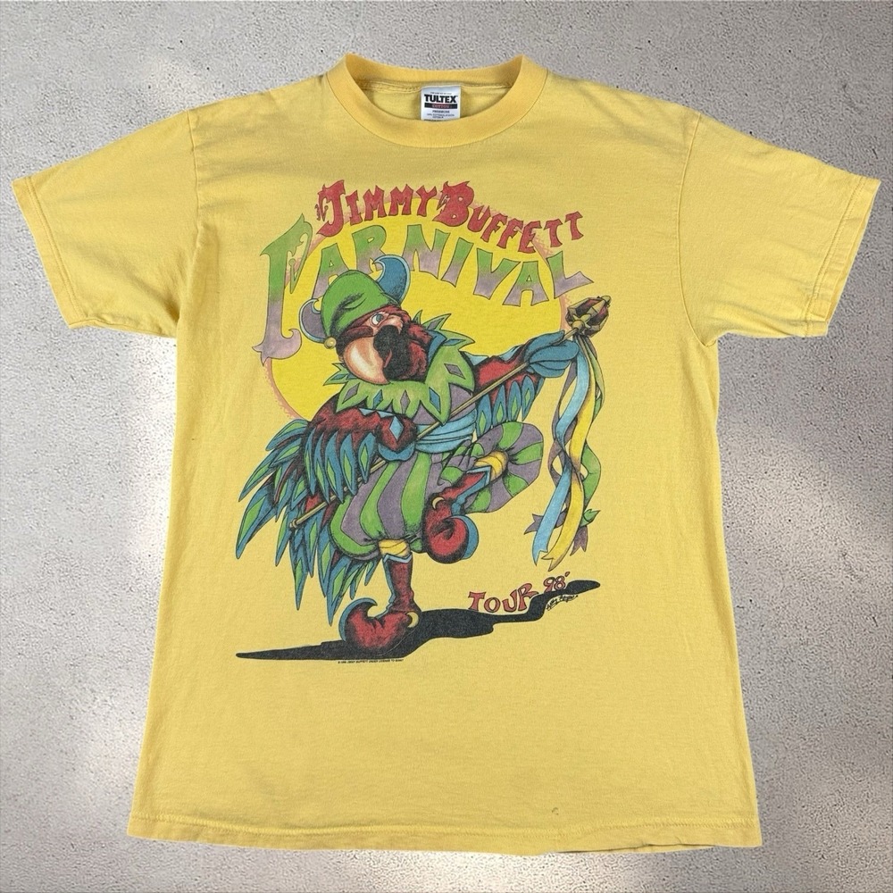 Vintage 1998‎ Jimmy Buffett Carnival Tour Shirt Size Large 90s Band Tee